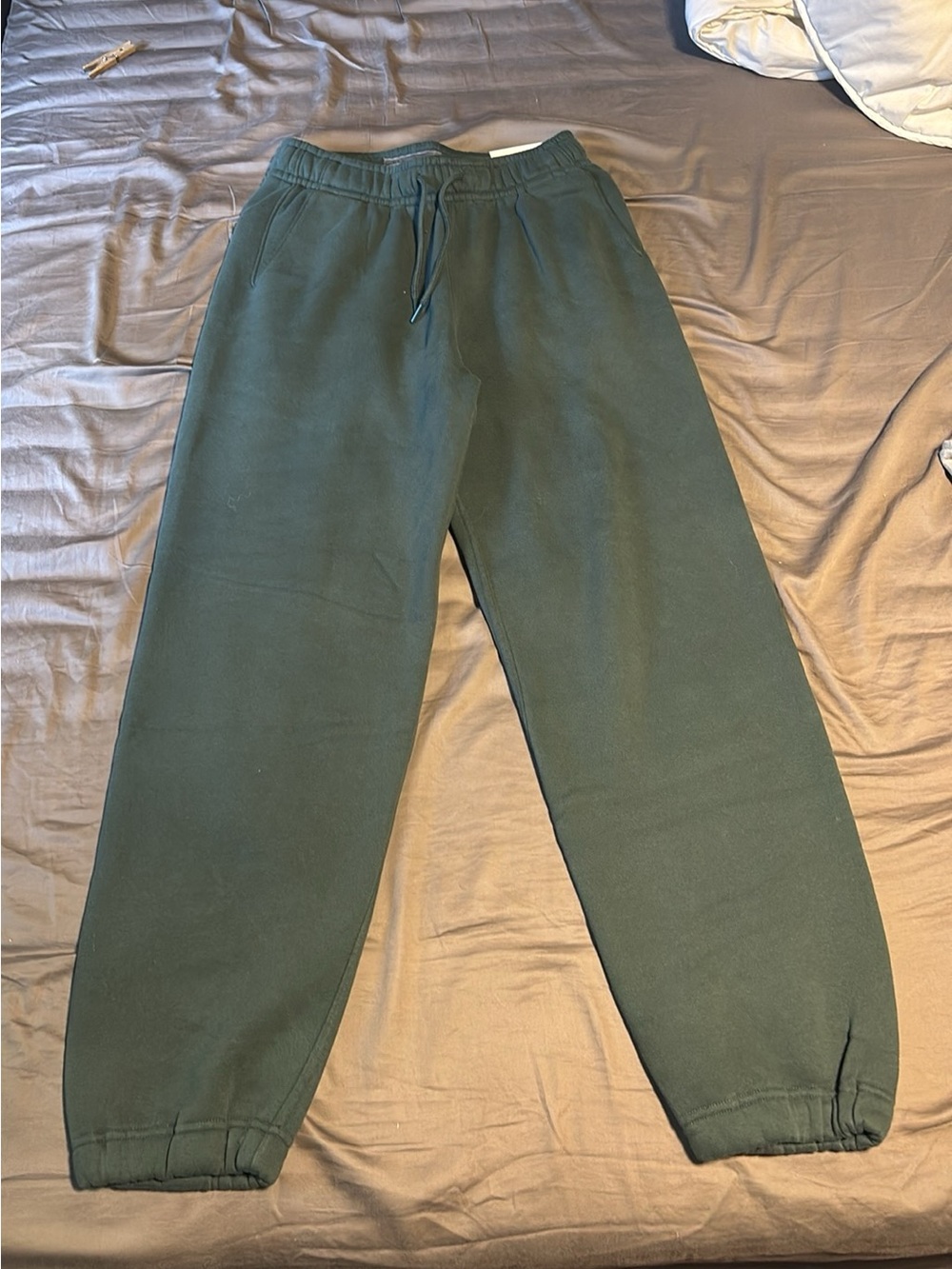 Abercrombie Men's Dark Green Drawstring Sweatpants